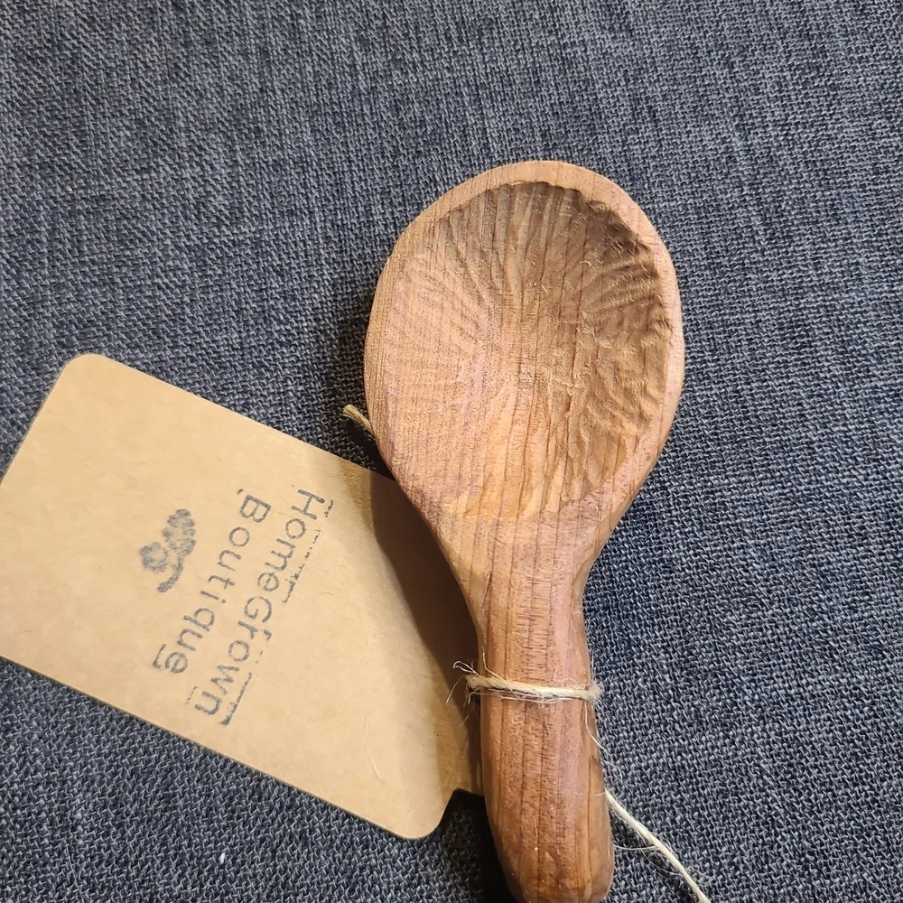 Handcrafted Wooden Small Spoon Of Cedar